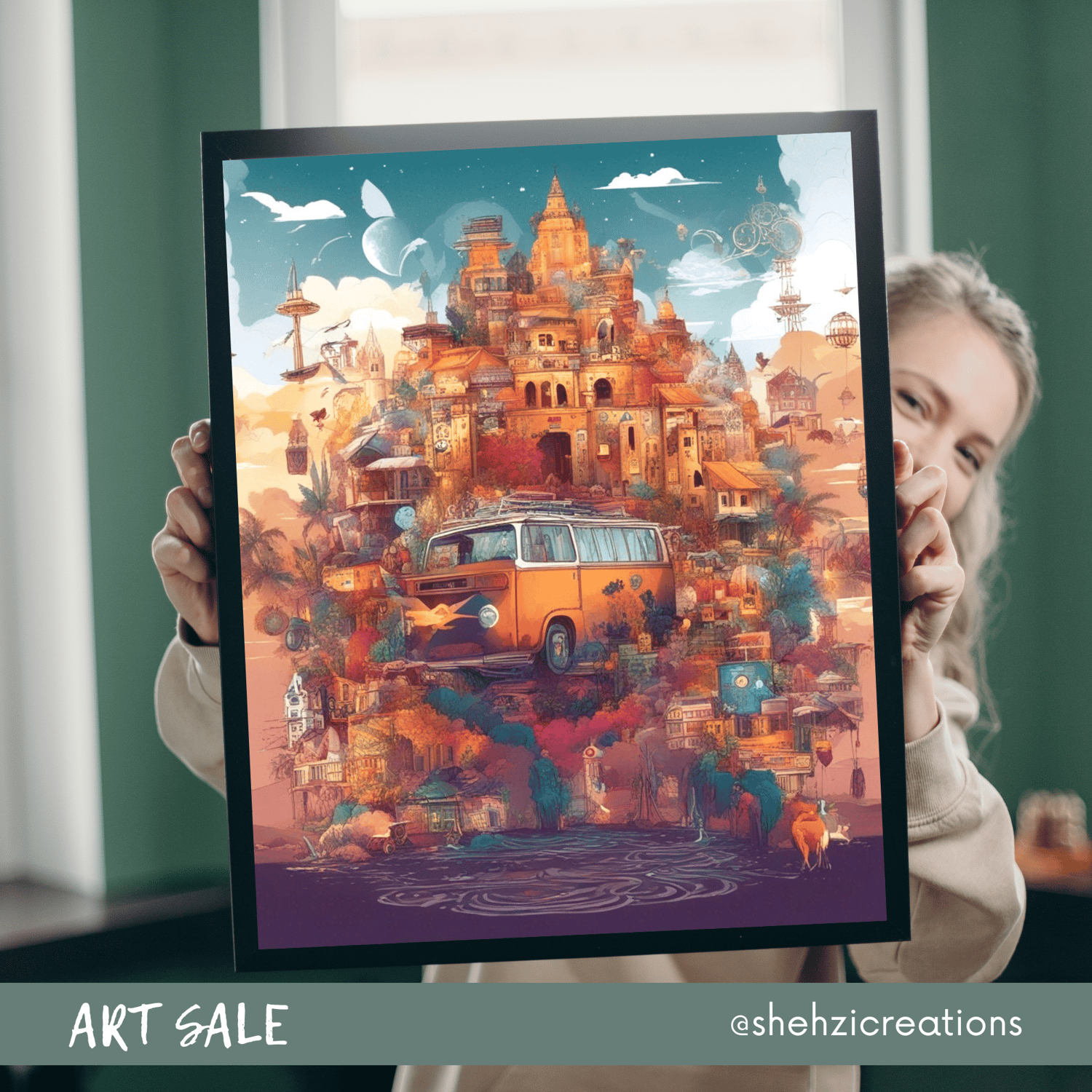 Captivating Design: Capturing Bohemian Beauty Digital Art Collection