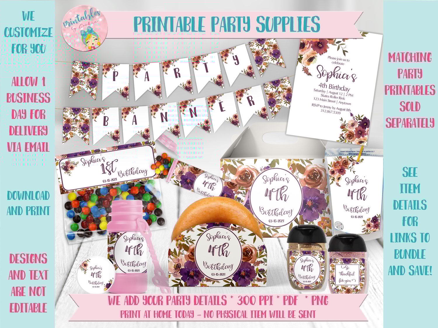 Printable Party Favors