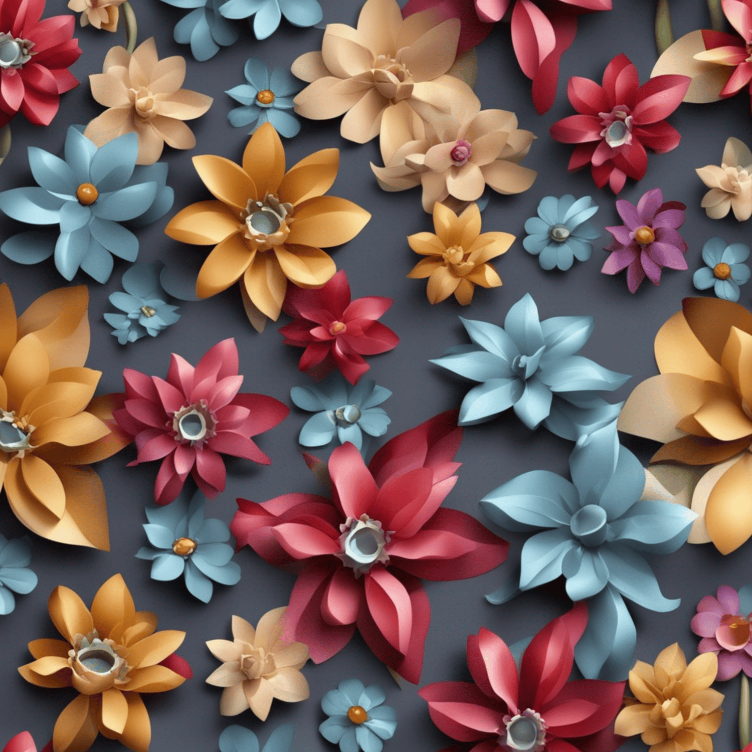 Instant Download: 50 Petals and Pixels Flower Patterns for Home Design