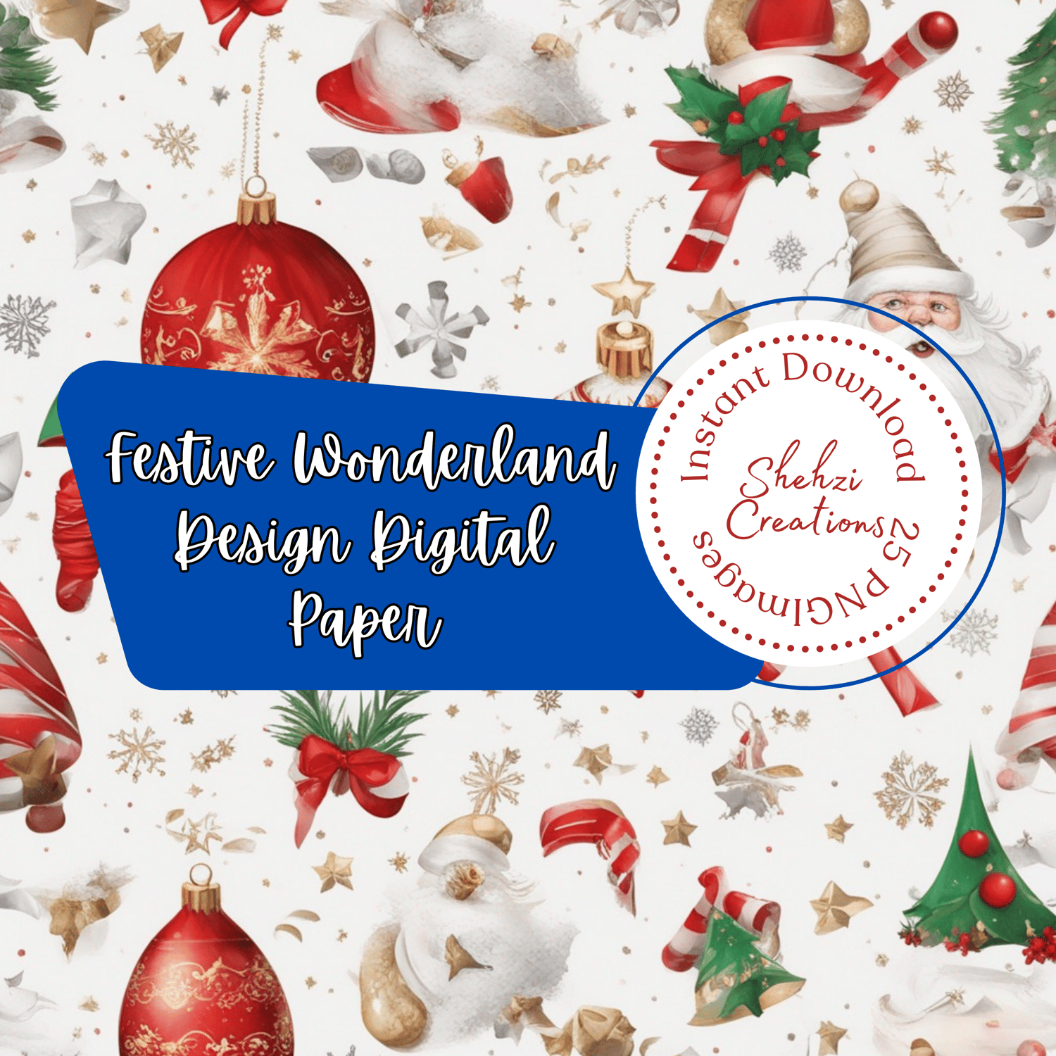 festive digital paper