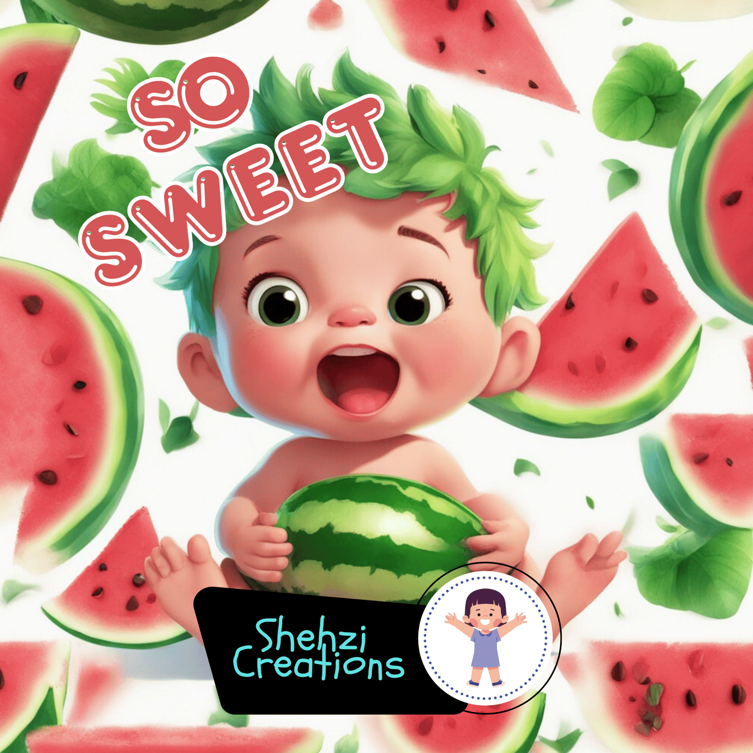 Tiny Tastemakers: Celebrating Health with Baby and Fruit | Instant Download