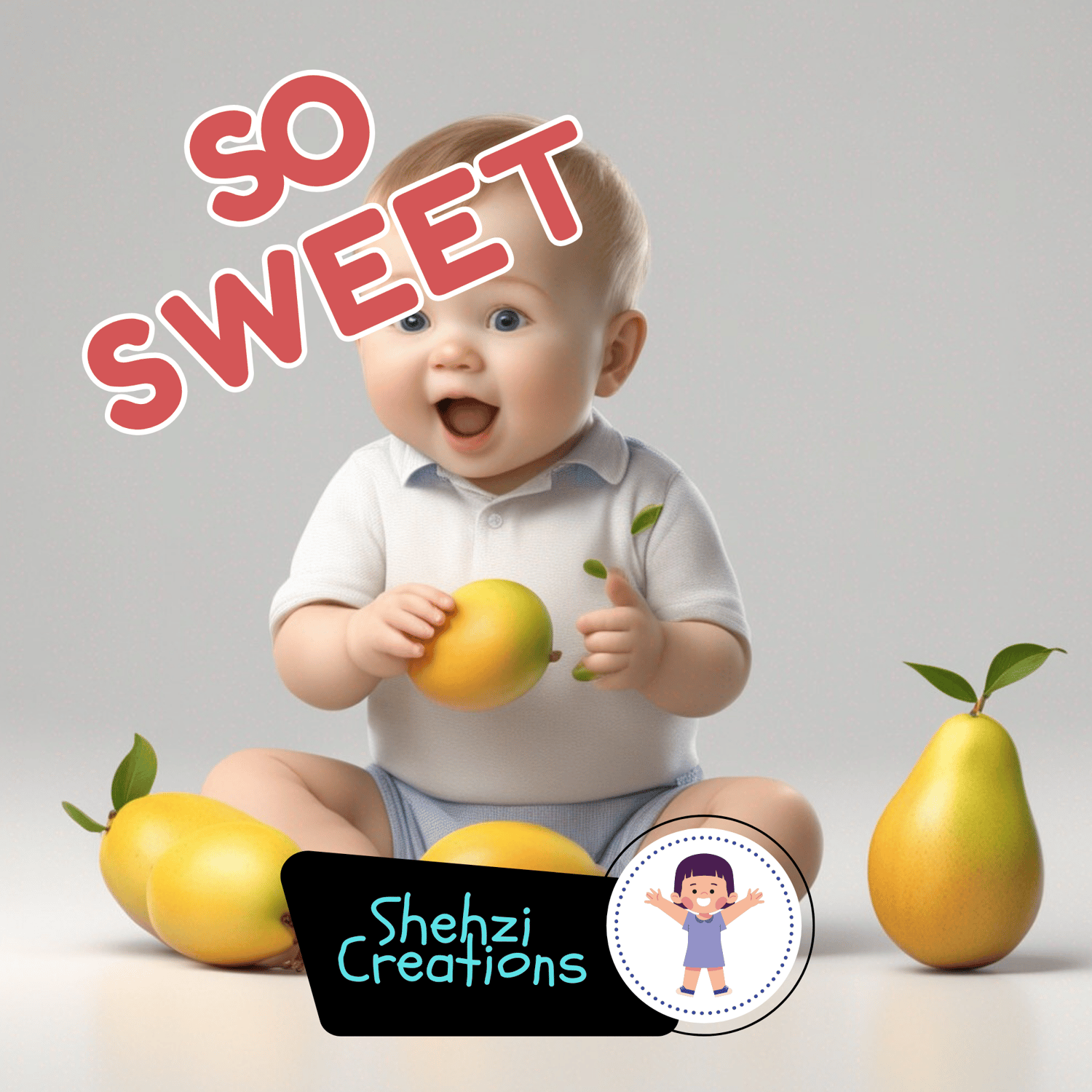 Empower Wellness: Celebrating Health with Baby and Fruit Images