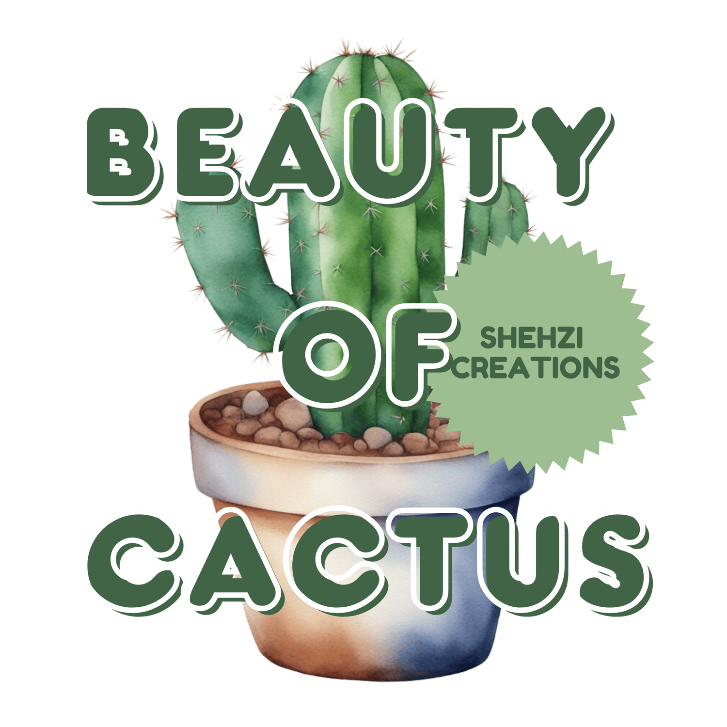 Unveil Whimsy: 22 Watercolor Clipart Images of Cactus Dreamscape