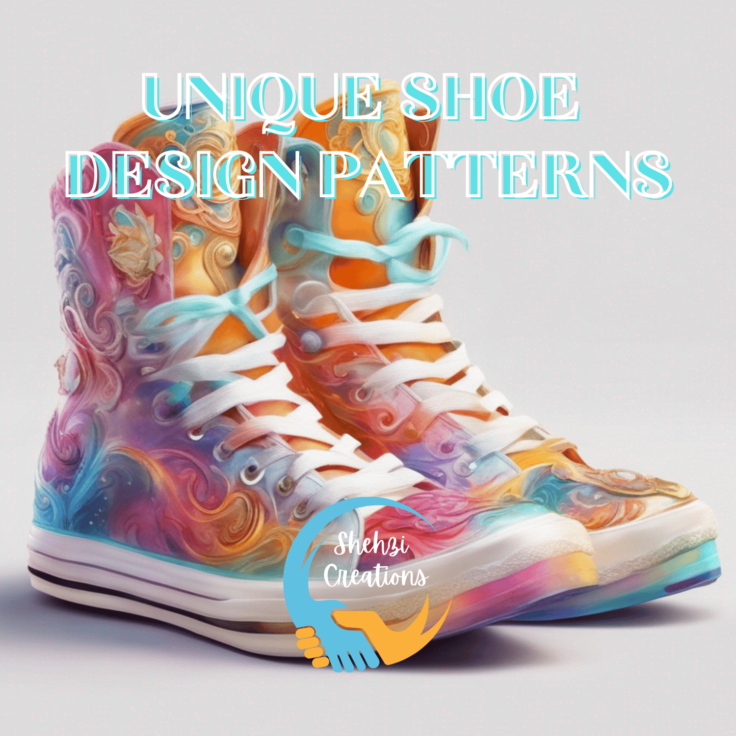 Unique Shoes Design Patterns Digital Paper: Elevate Your Footwear Style
