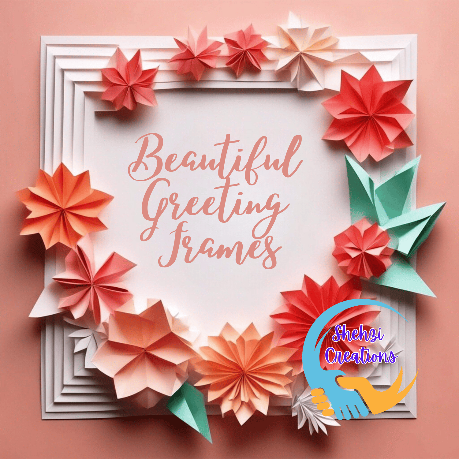 Instant Download: 15 Versatile Greetings Frame Images for Customization