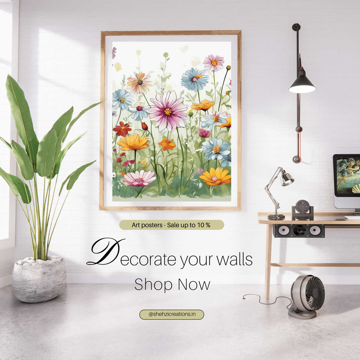 Instant Download: 25 Wildflower Watercolor Paintings in PNG 3000 x 3000 Pixels