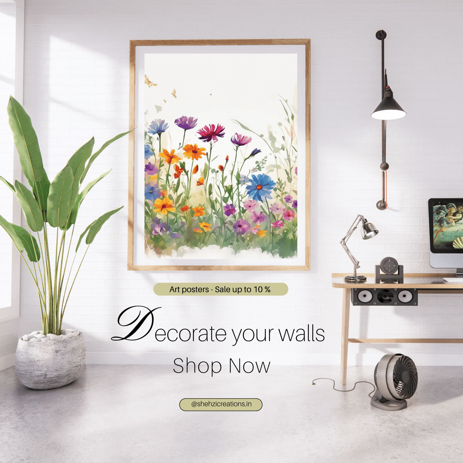 Captivating Design: 25 Beautiful Wildflower Watercolor Paintings for Wall Hanging