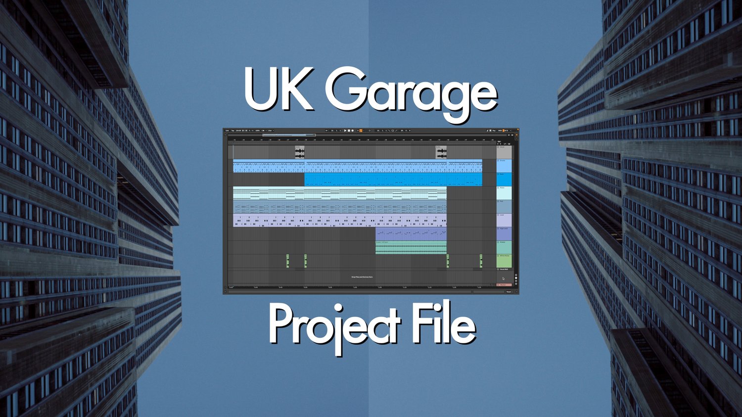 This project file contains all the primary elements of a contemporary UK Garage track. In terms of sound design, I strove to emulate the sounds heard in Fred Again’s Delilah. Priority was placed on the heavy side-chain compression that glues the drums, bass, and piano parts together. Made entirely with stock Ableton Live Instruments and Effects.