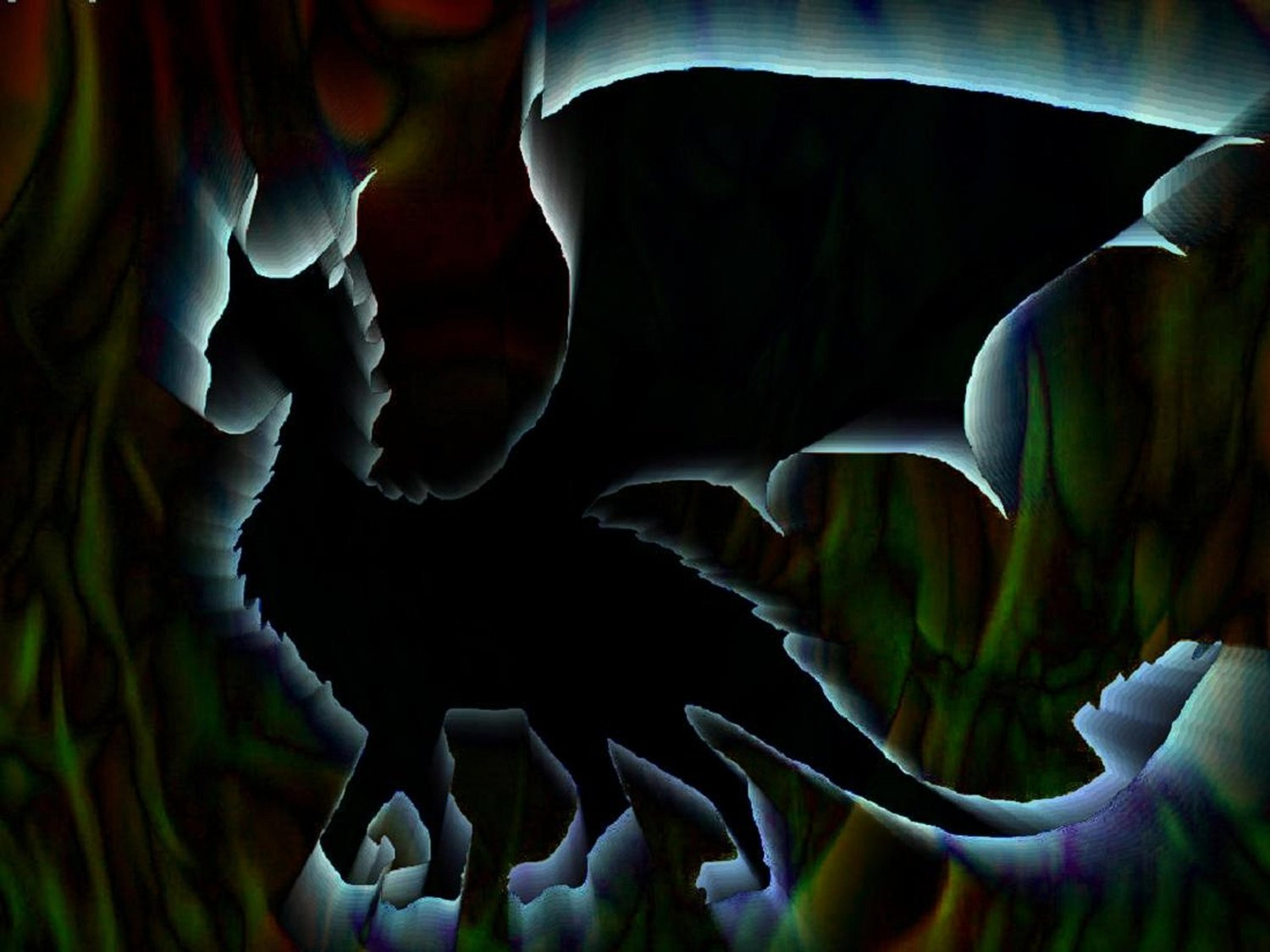 Dragon silhouette