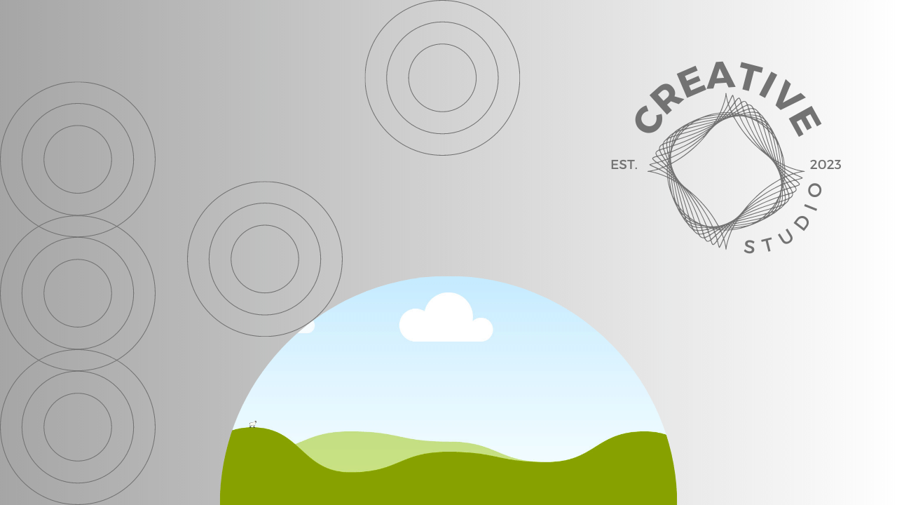 Customizable Clean Geometric Design Zoom virtual background Template for Canva - Small Business Branding, gray gradeint