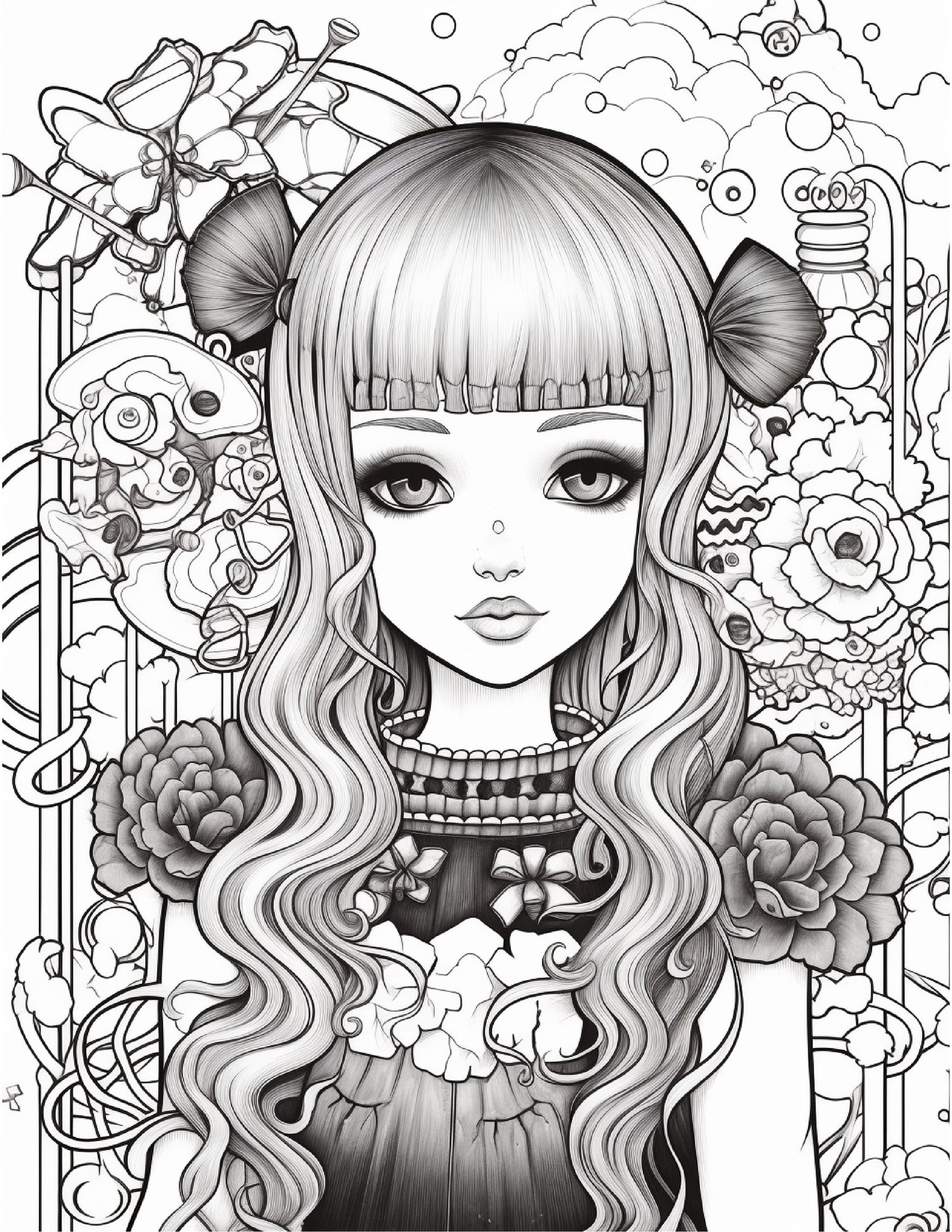 Gothic Anime Coloring Book for Adults - Payhip