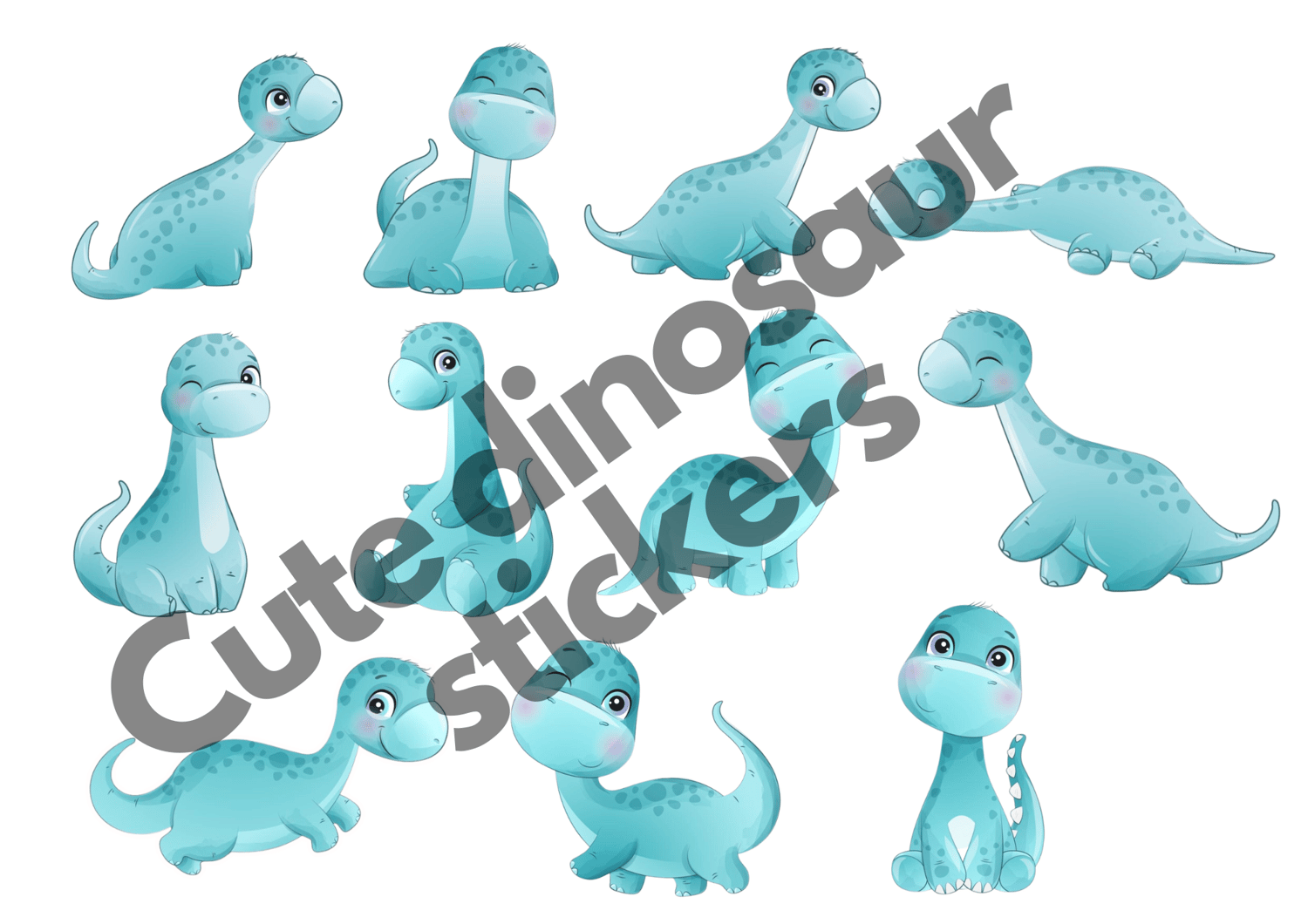 Dino Stickers,Printable Stickers, PNG