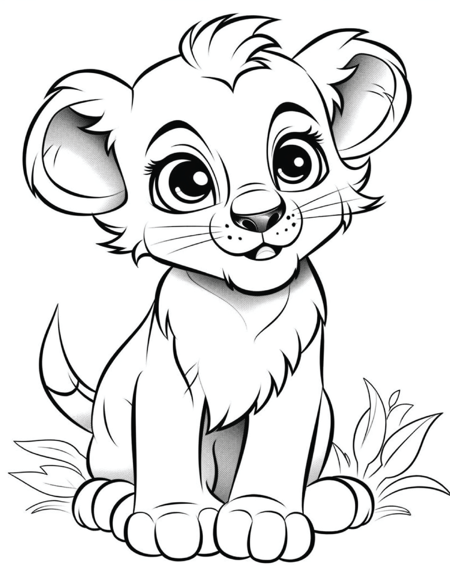 Baby Animals Coloring Pages For Kids