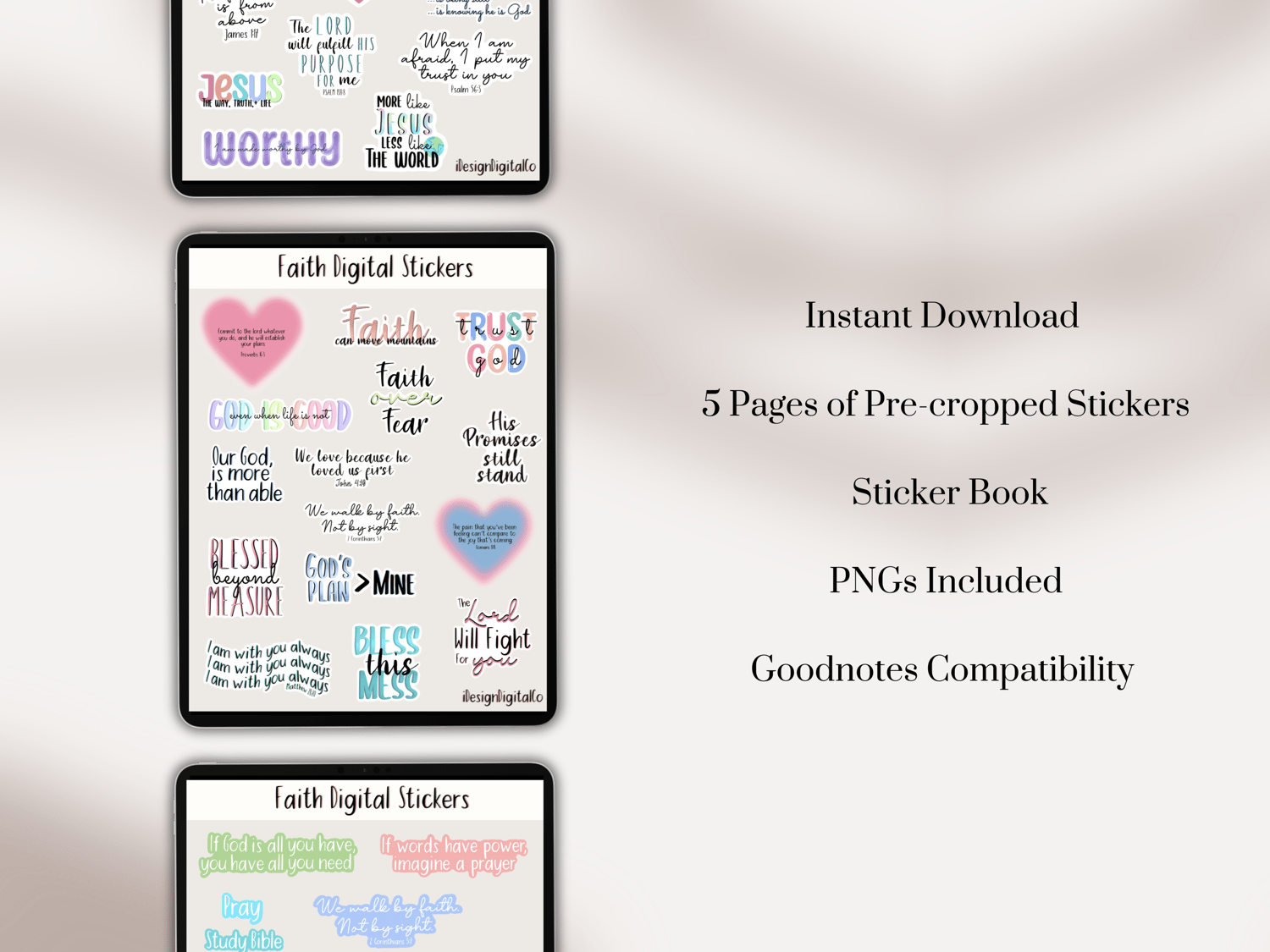 Faith Digital Bible Stickers - Goodnotes file - Used for goodnotes ONL –  purposeofhope