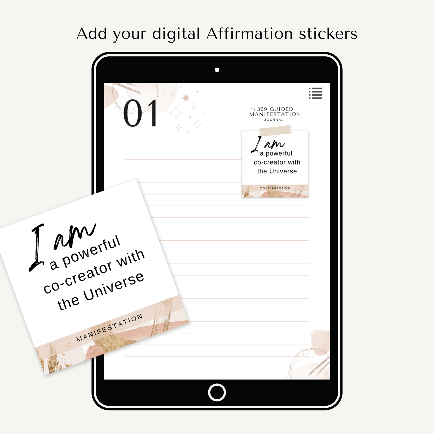 Powerful Manifestation Affirmations Digital Stickers - Payhip