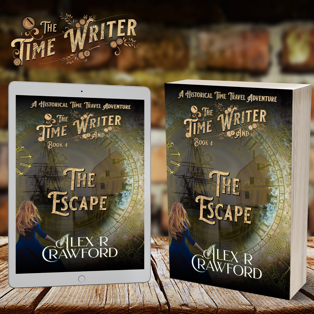 Collection of The Time Writer and The Escape audiobook and paperback