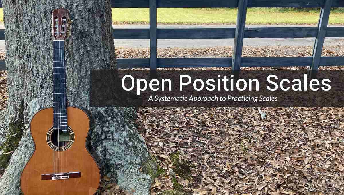 Open Position Scales for guitar