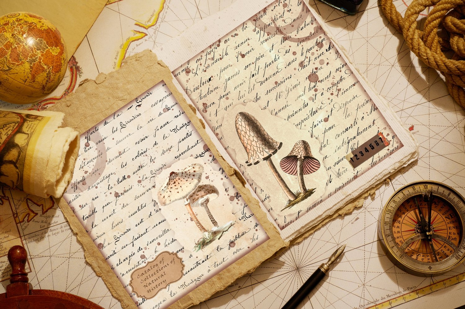 Junk Journal Pages Mockup