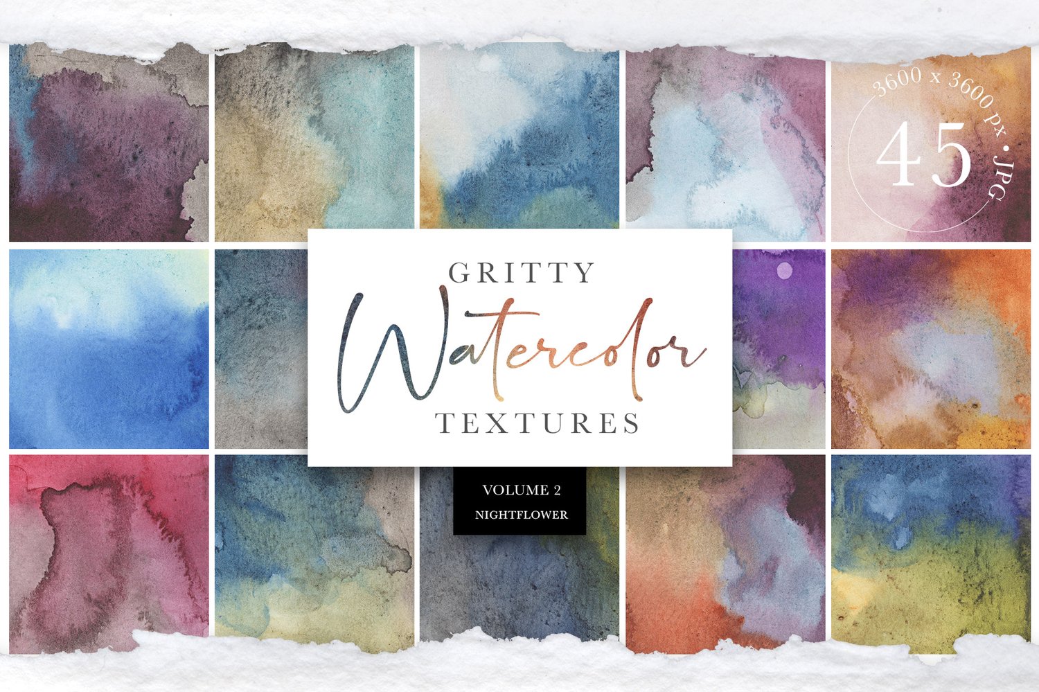 gritty watercolor texture backgrounds moody hand-painted watercolor textures. Gritty elements offer a grunge like texture for a unique look.