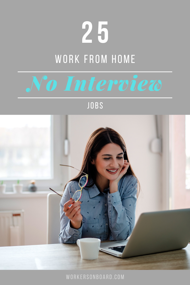 no interview work from home jobs