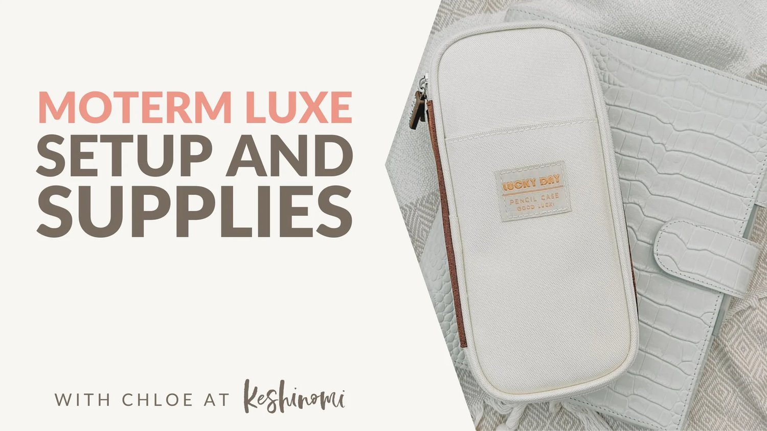 Moterm Luxe A5, Cream Croc Setup - Planner Tips and Supplies