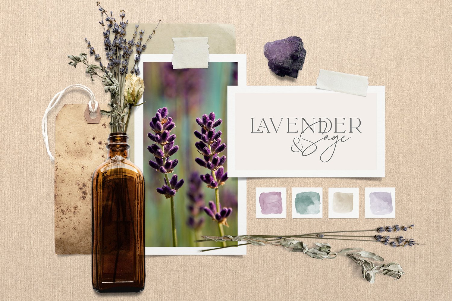 Vintage Botanical Moodboard & Scene Creator