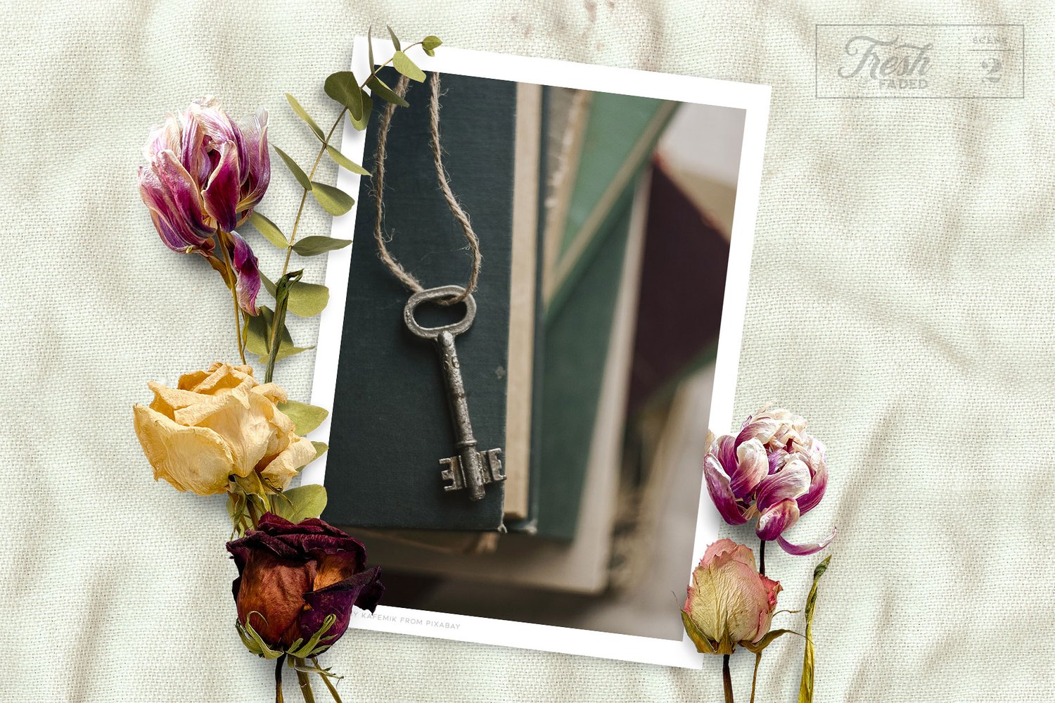 fresh faded flower graphics beautiful fresh and dried flowers and leaves