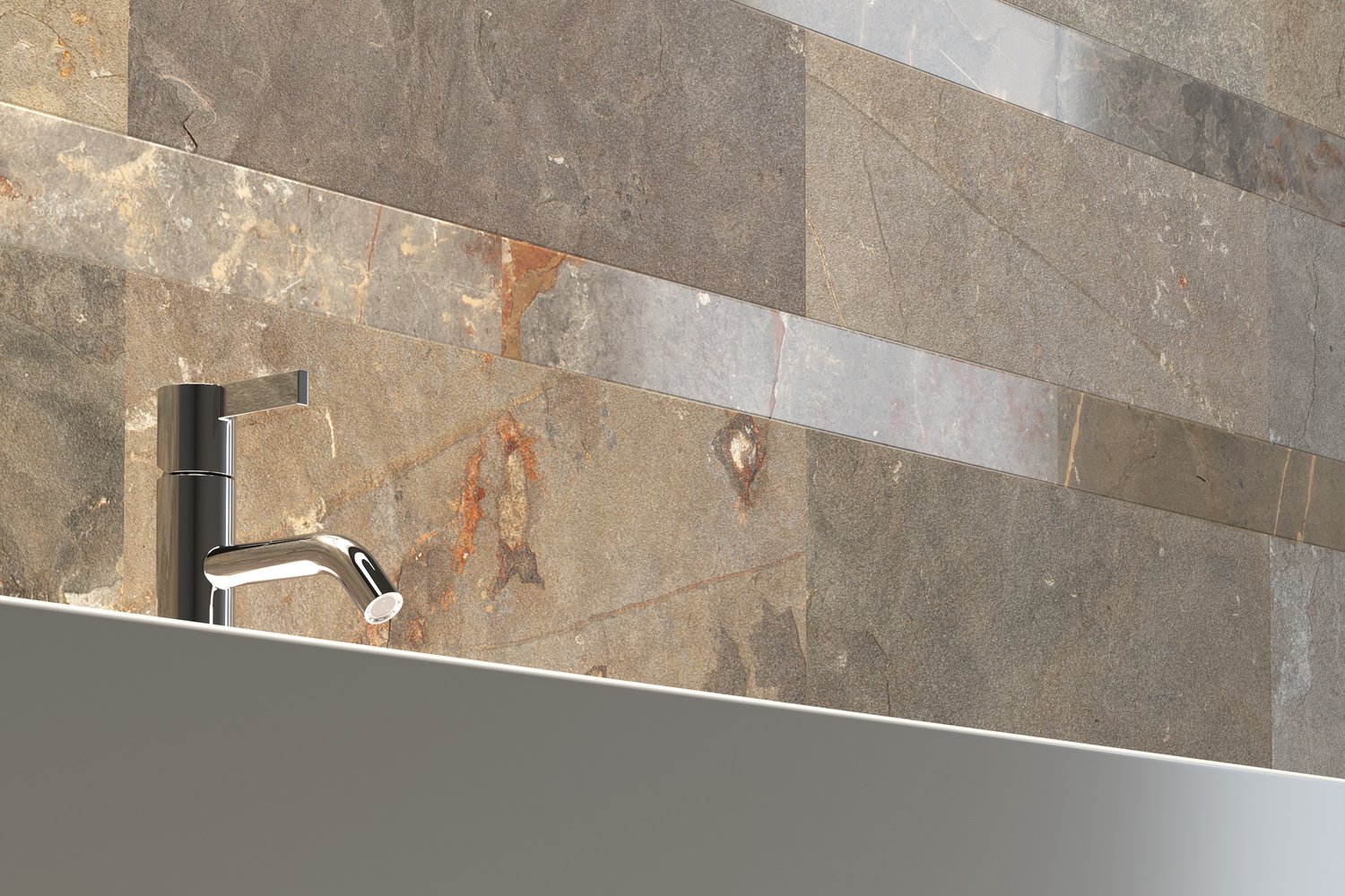 3d render with Marble Composition 1 texture