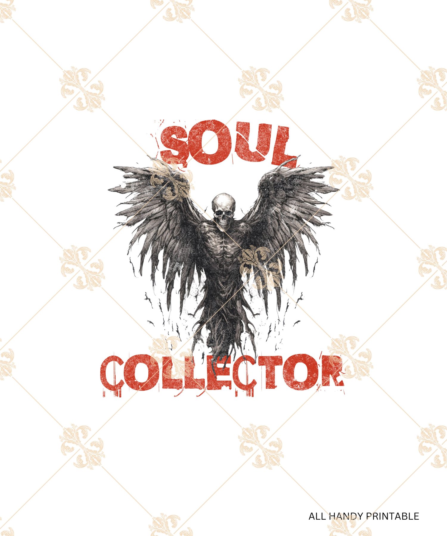 Gold Angel Wings Sublimation Clipart PNG Graphic by A Design