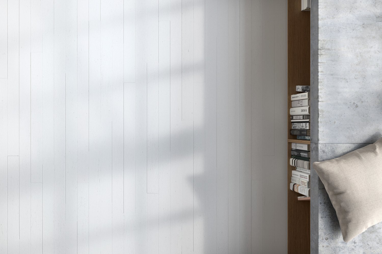 rendering with White Painted Wooden Floor texture