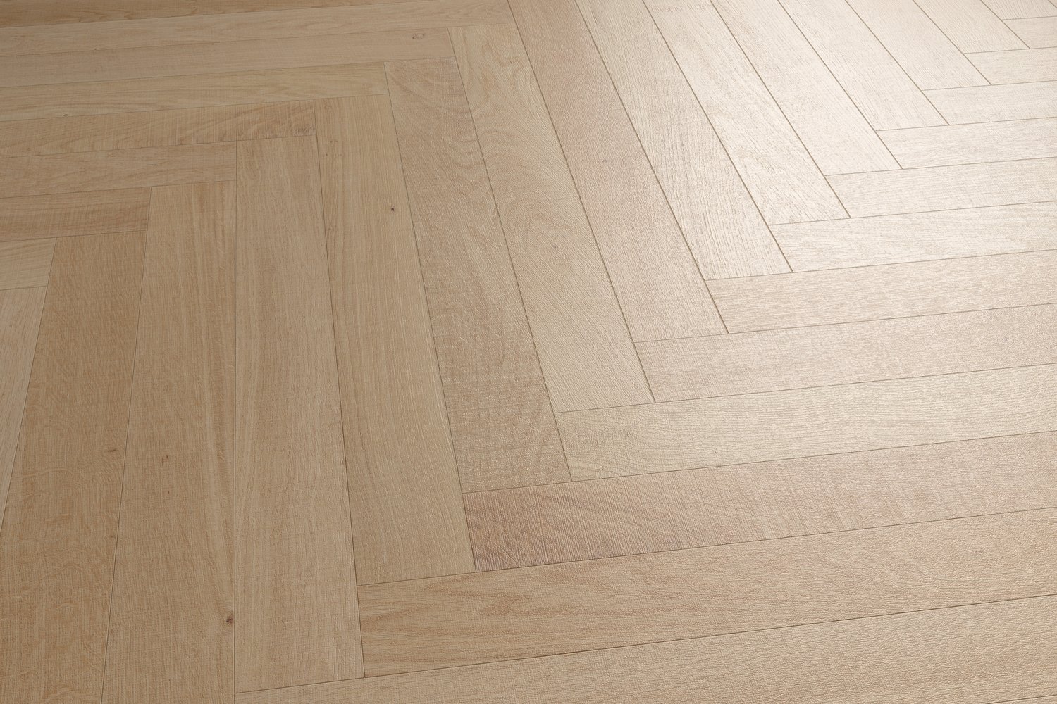 render with Natural Oak Herringbone wood texture