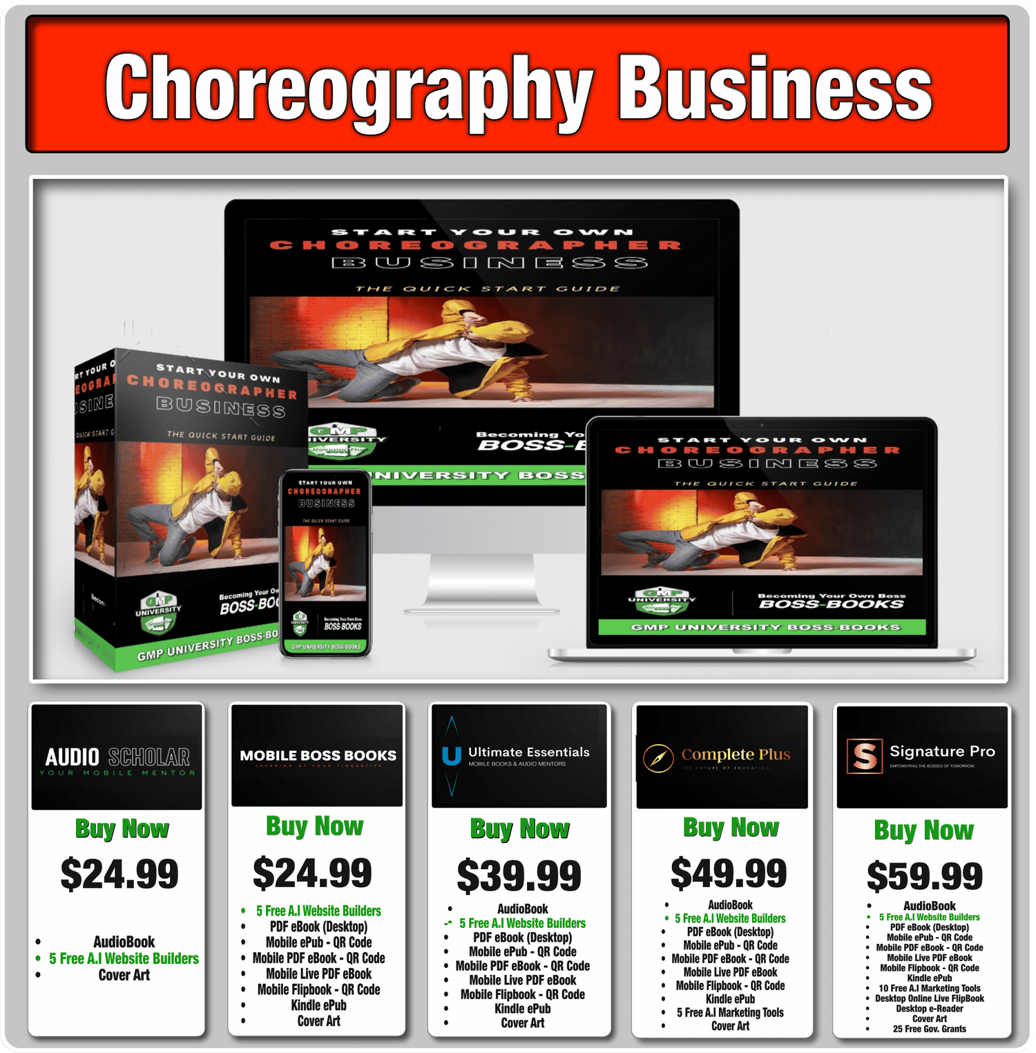 choreography ebook & Audiobook Package