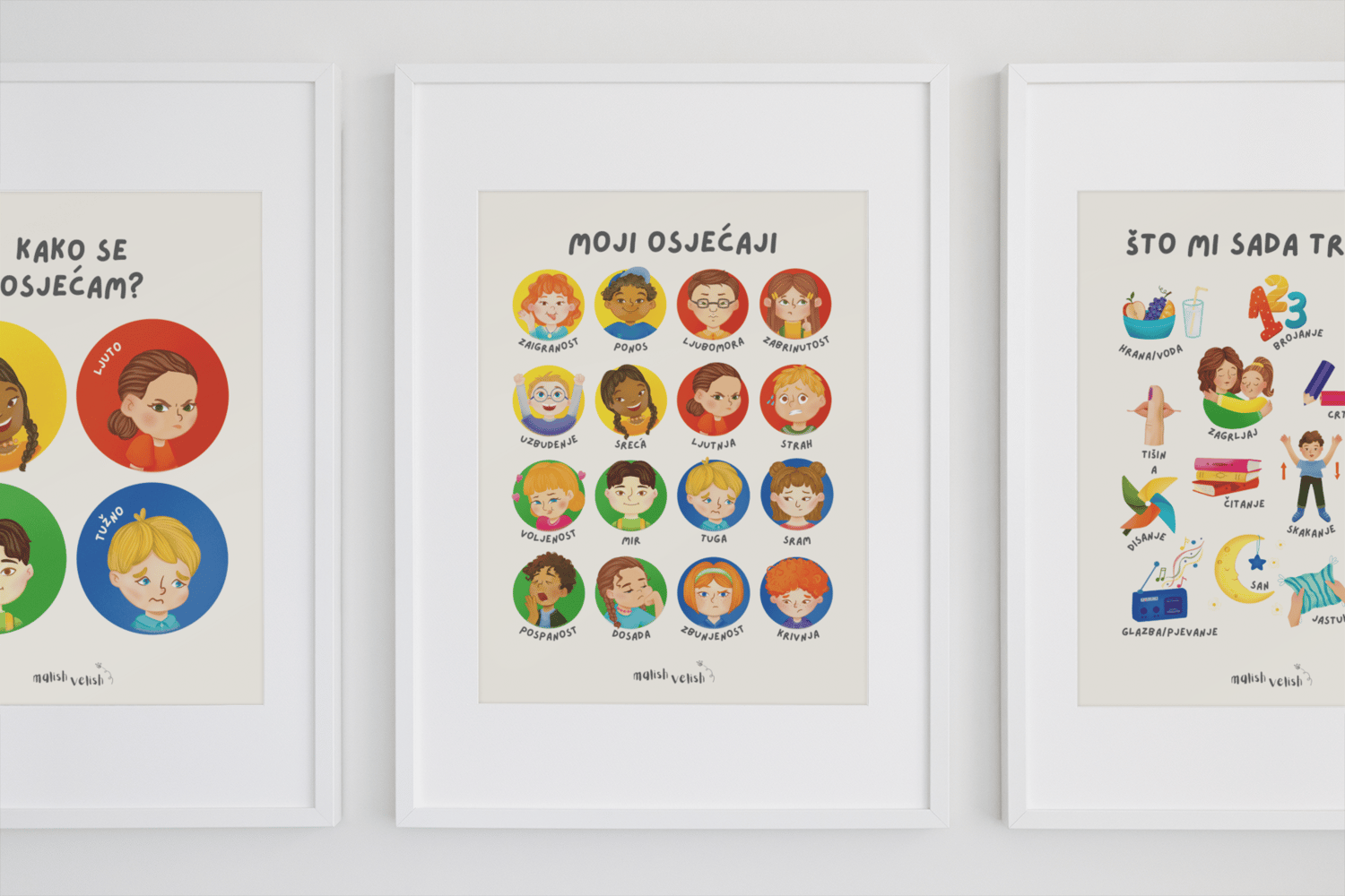 posteri o emocijama malish velish