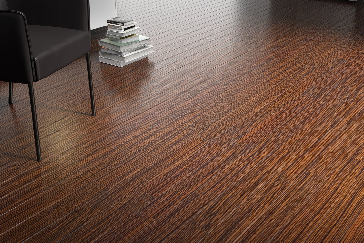 3d render with ZebraWood wood texture