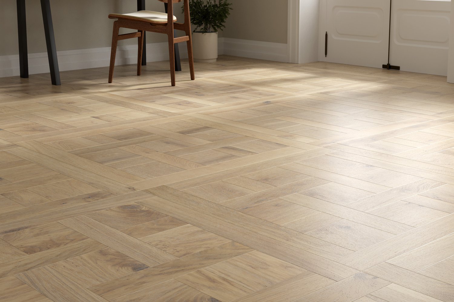 render with Oak Panels 02 wood texture