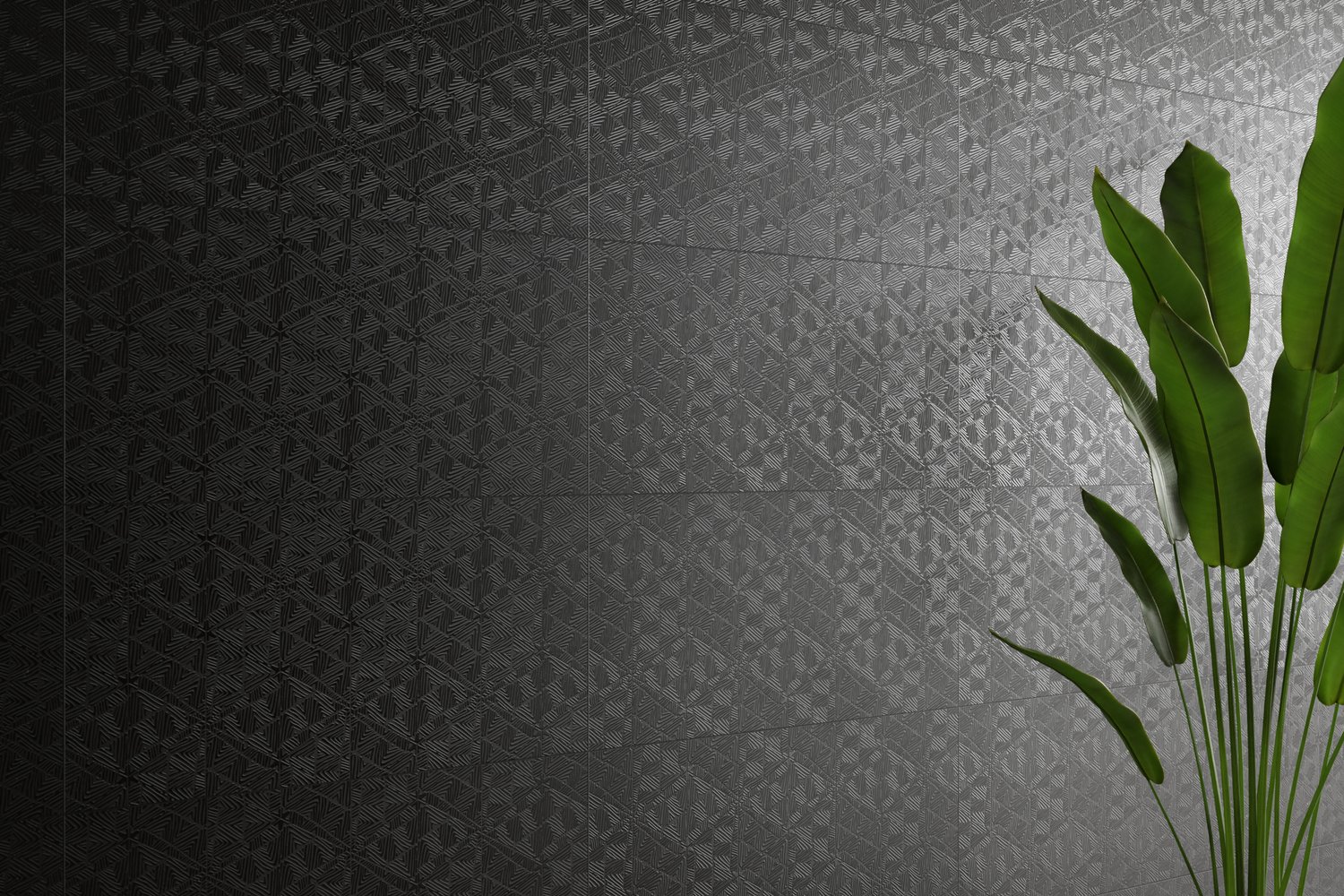 3d rendering with "Tracce Noir" Natural Stone texture