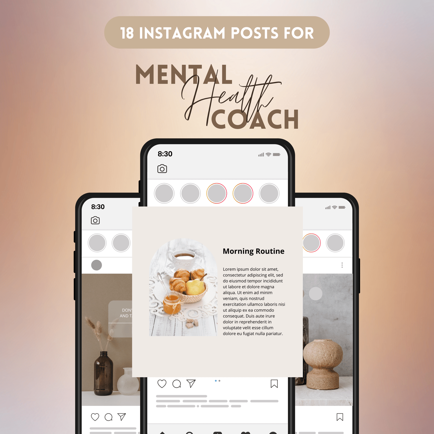 Therapist Instagram Posts, Mental Health Templates, Psychologist Social ...
