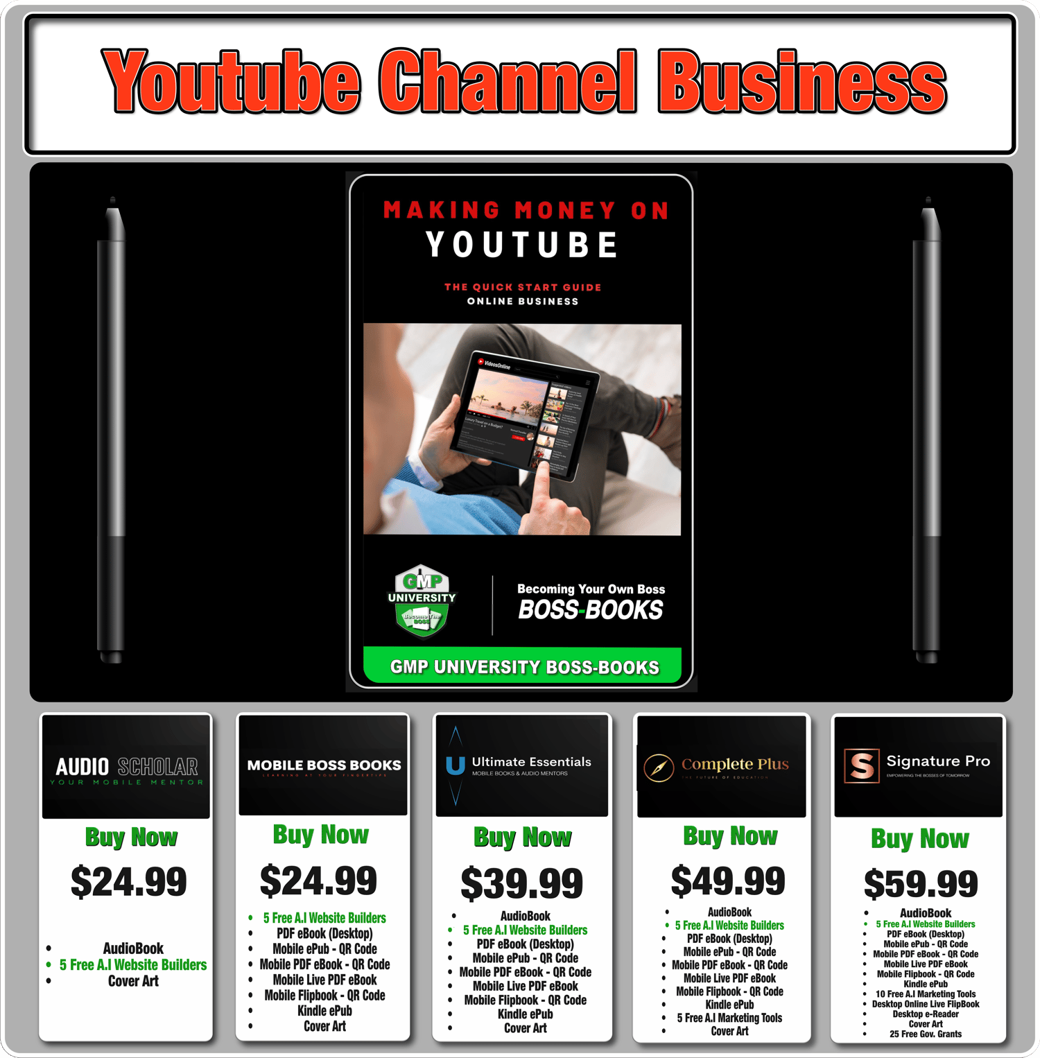 Youtube Audiobook & E-book
