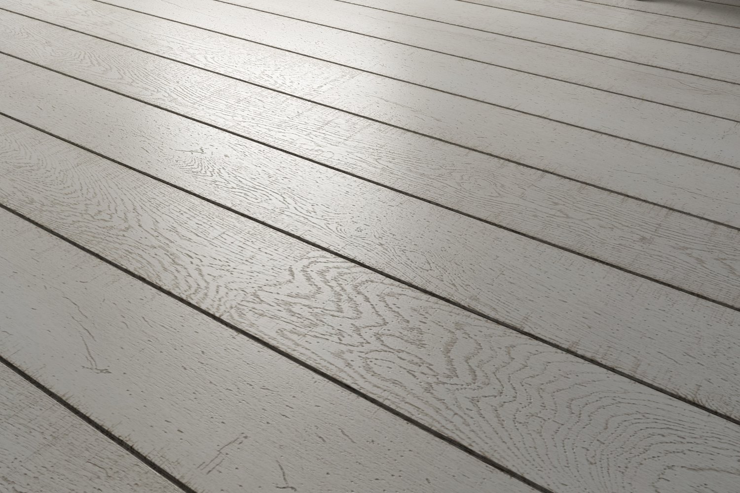 render with Spaced White Planks wood texture