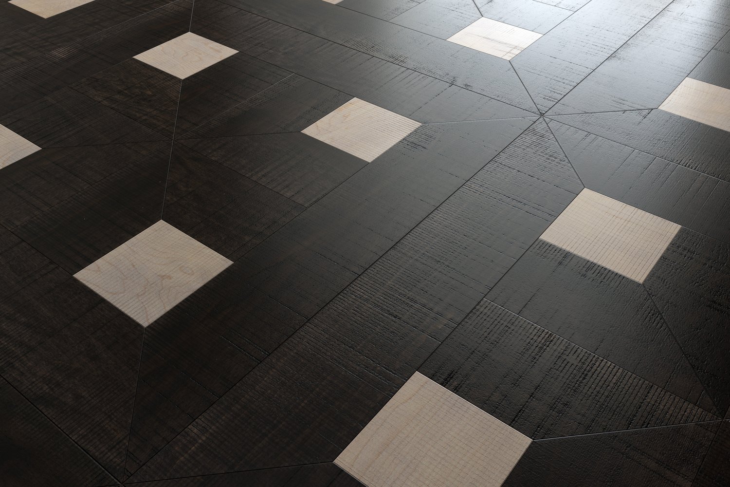 rendering with Two-color Maple Panels