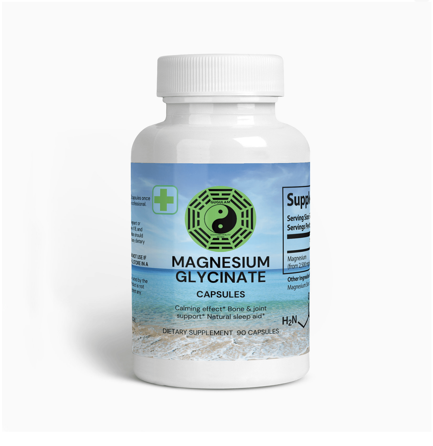 Magnesium Glycinate Supplements - 90 Capsules