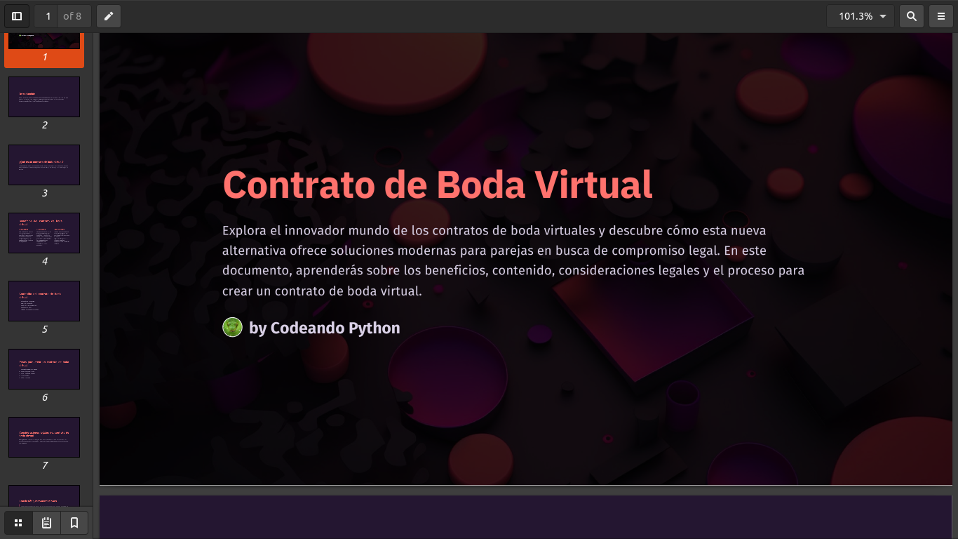 Contrato de Boda Virtual