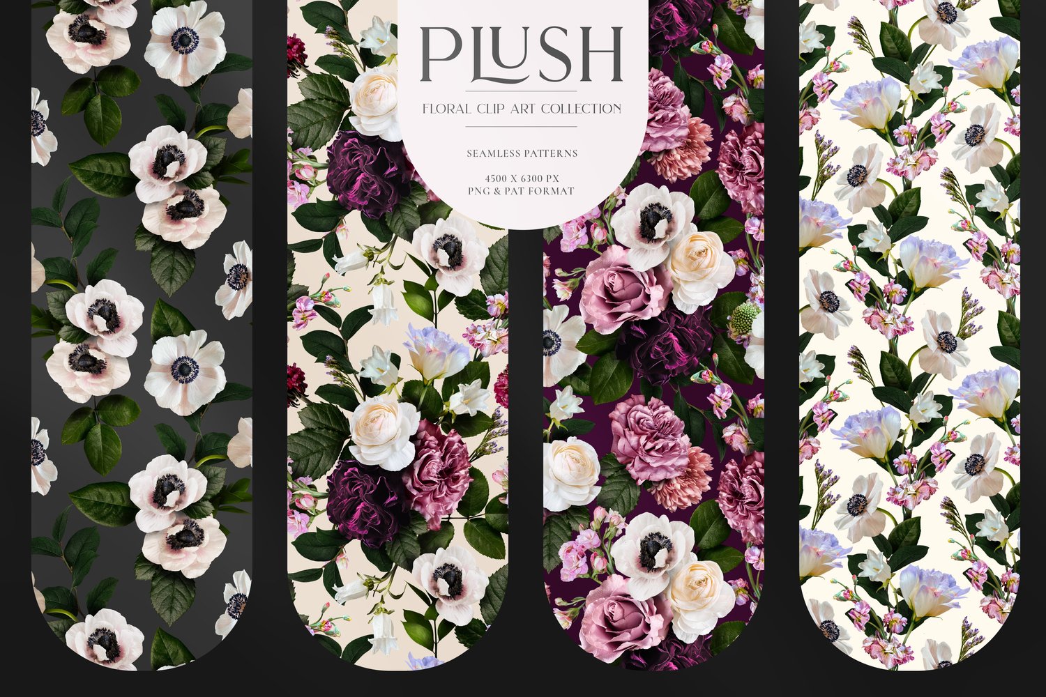 Roses, ranunculus, anemones, mums and more in burgundy, cream, mauve, white and pink