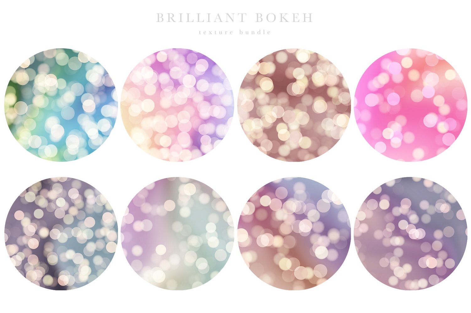 beautiful gradients with bokeh light elements in a wide variety of colors background graphics