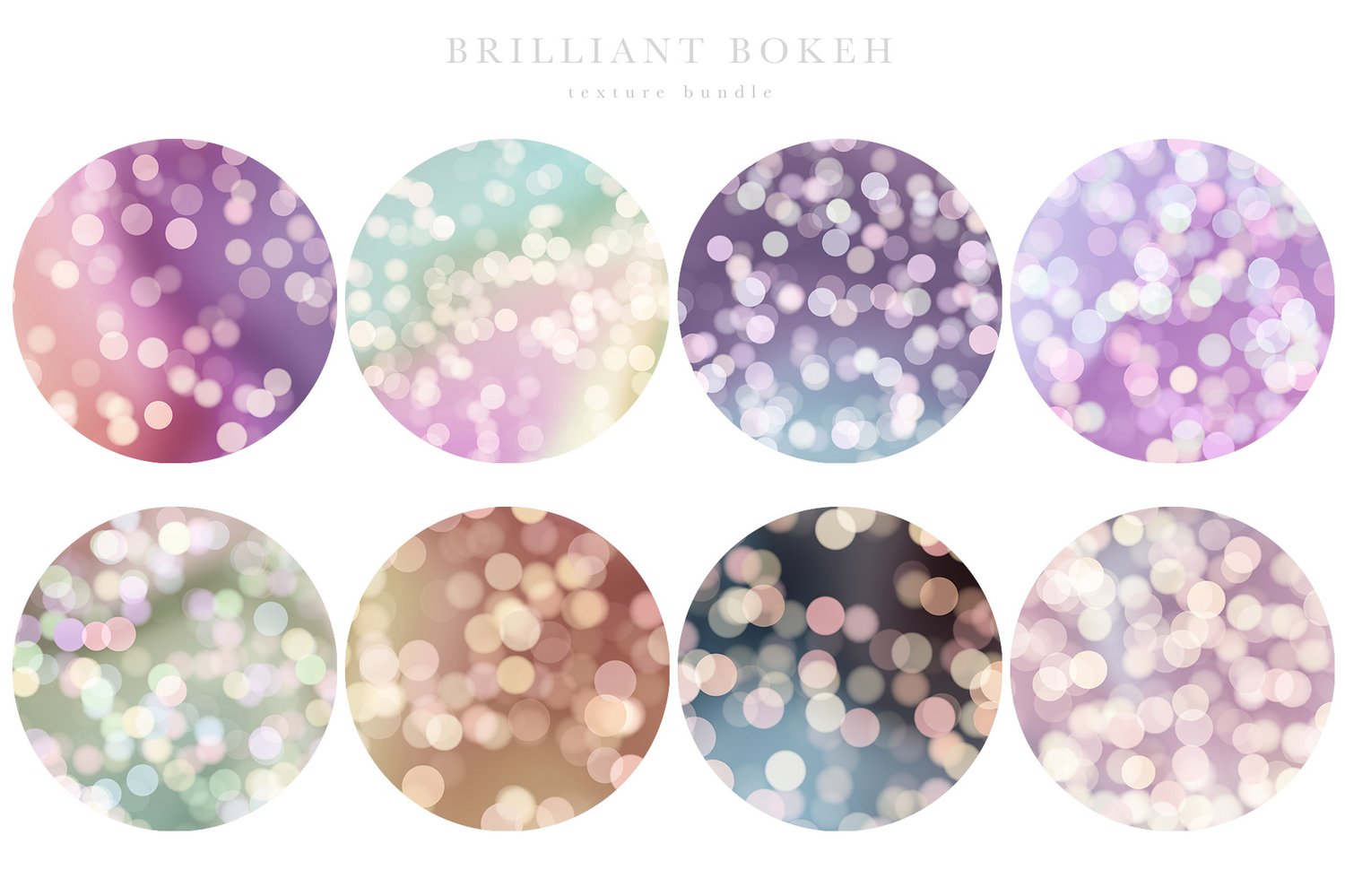 beautiful gradients with bokeh light elements in a wide variety of colors background graphics