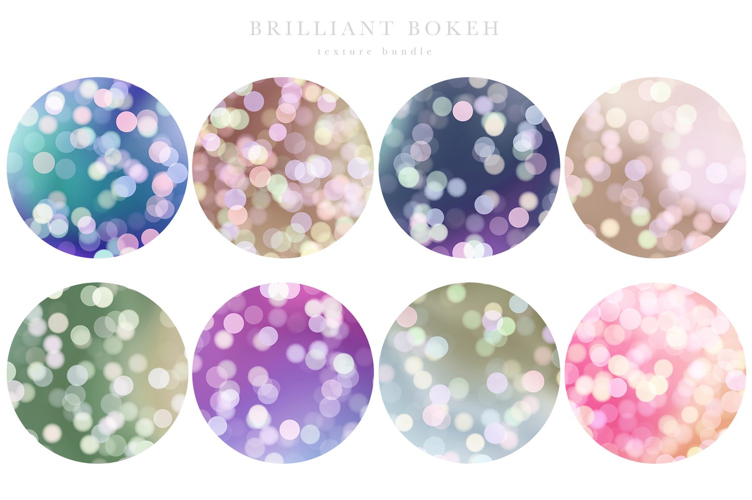 beautiful gradients with bokeh light elements in a wide variety of colors background graphics