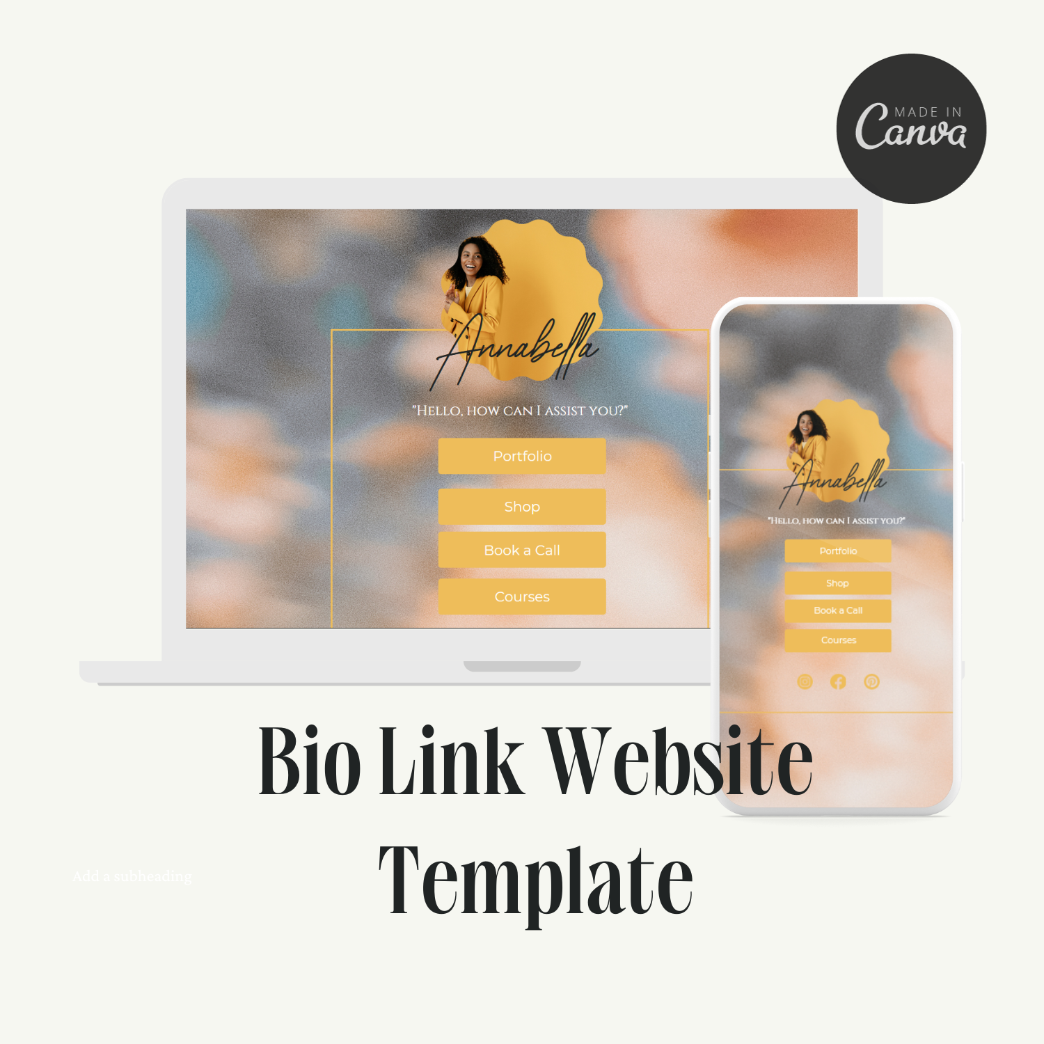 Canva Bio Link Template | Free Link in Bio Site | Link in Bio Page | Create a Link tree alternative for Instagram | Link in Bio Website | Link in Bio Landing Page | Links Page for Instagram | Bio Link Page | Free Link in Bio Page
