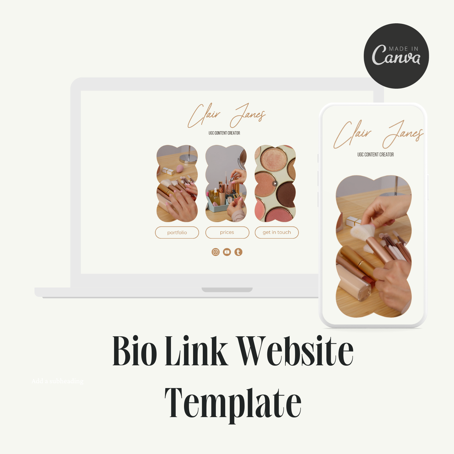 Canva Bio Link Template | Free Link in Bio Site | Link in Bio Page | Create a Link tree alternative for Instagram | Link in Bio Website | Link in Bio Landing Page | Links Page for Instagram | Bio Link Page | Free Link in Bio Page
