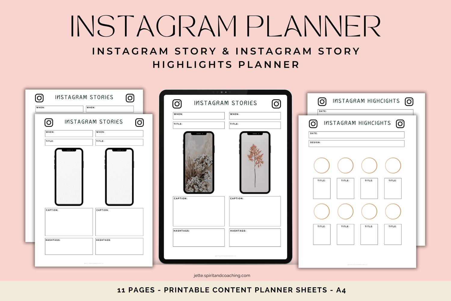 Instagram-story-highlights-planner-sheets-jette-hofmann