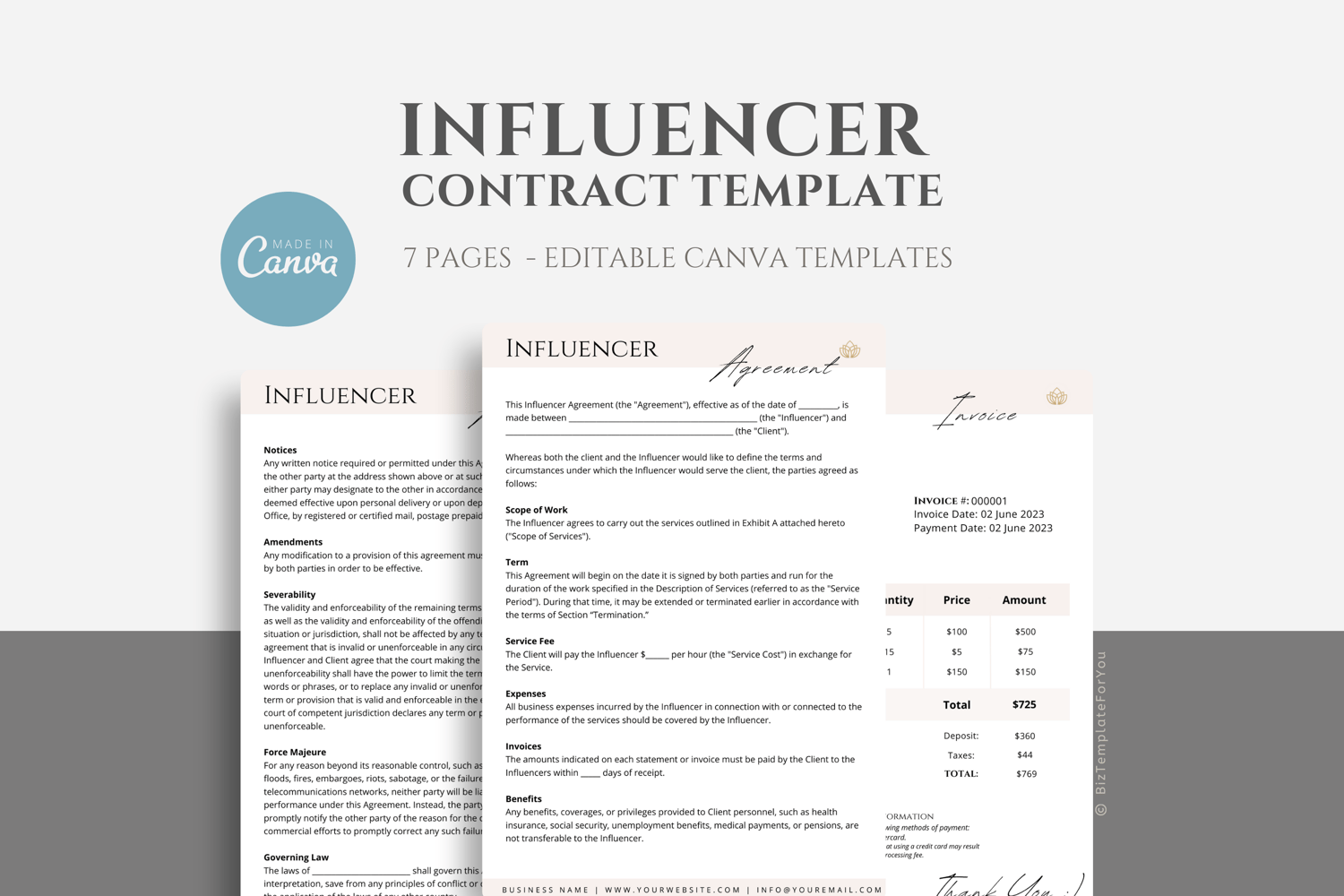 360 Deal Contract Templates (See a Sample)